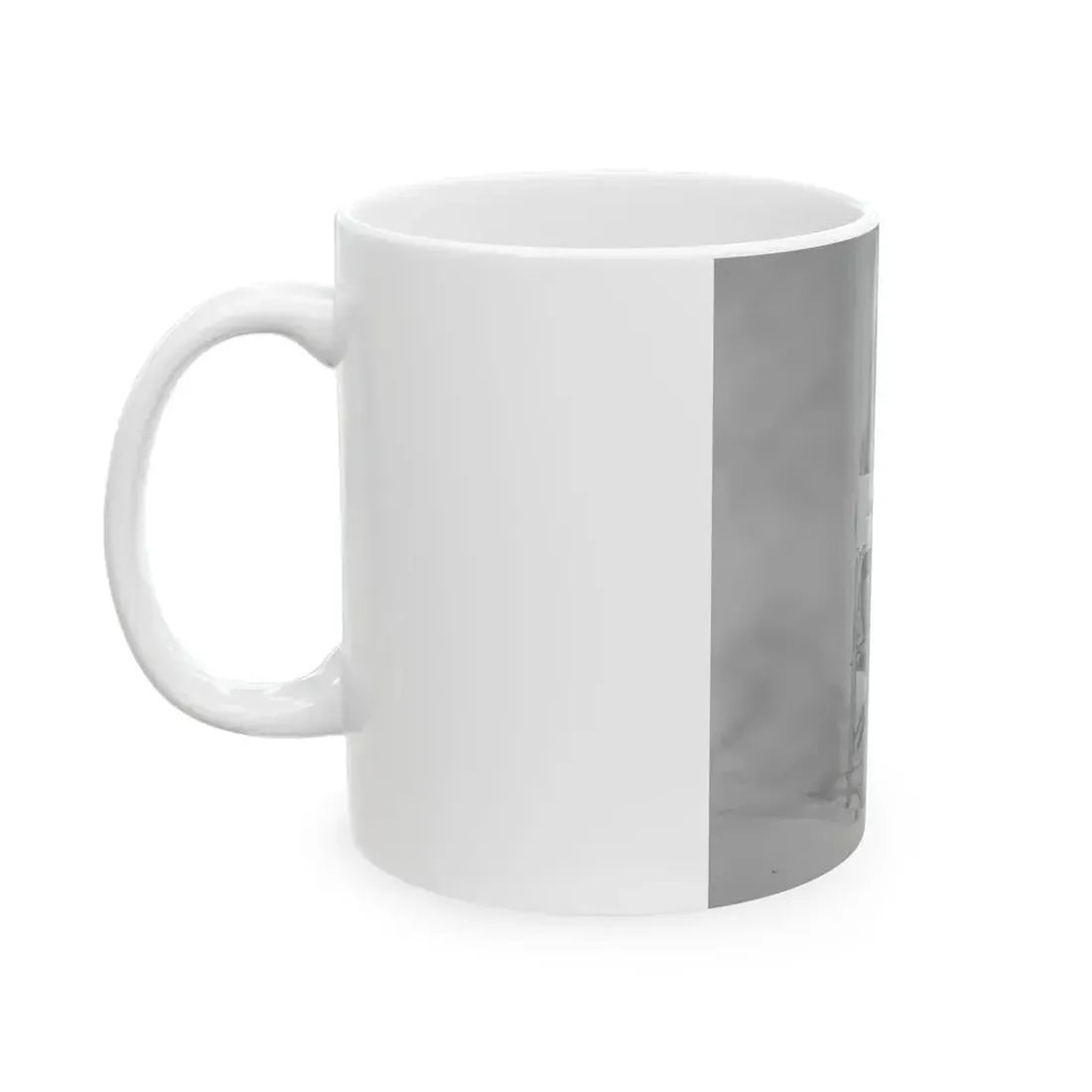 Julie Ege #271 - 8x10 B&W Semi Nude B&W Full Body Shot from 70's (Vintage Female Icon) White Coffee Mug - Go Mug Yourself