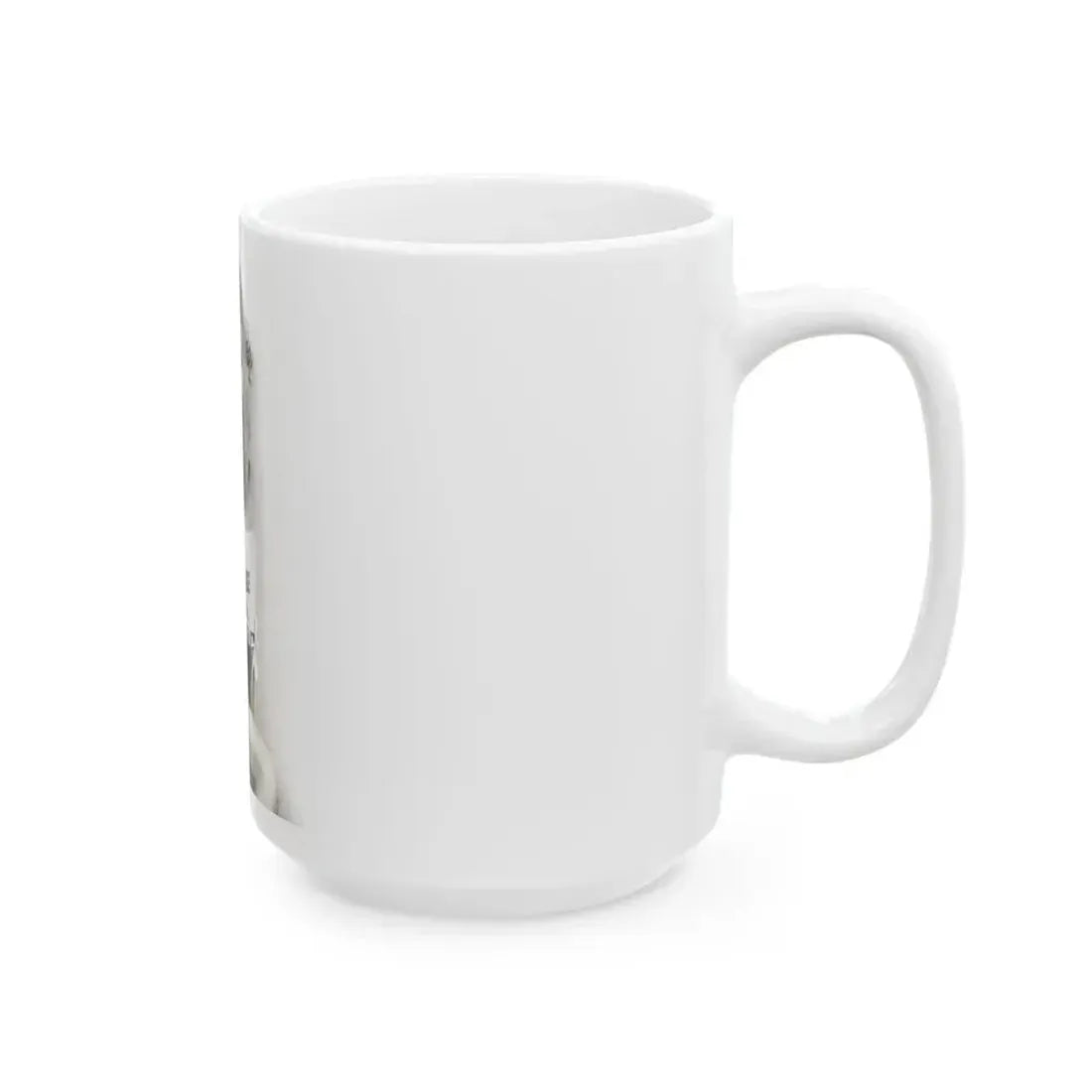 Julie Ege #272 - 7.5x12 B&W Full Body Semi Nude from 70's via a Good Quality Re-Strike (Vintage Female Icon) White Coffee Mug - Go Mug Yourself