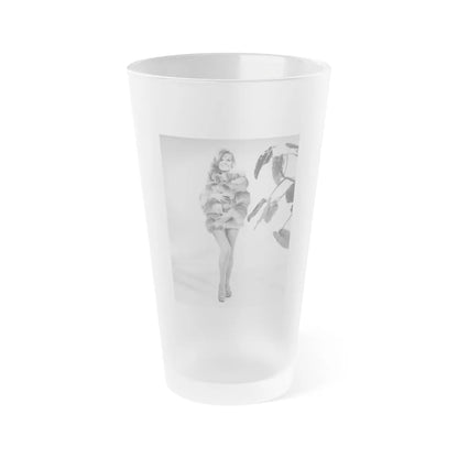 Julie Ege #274 (Vintage Female Icon) Frosted Pint Glass 16oz-16oz-Frosted-Go Mug Yourself