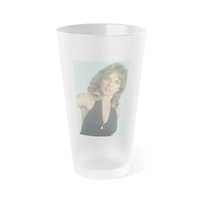 Julie Ege #90 (Vintage Female Icon) Frosted Pint Glass 16oz-16oz-Frosted-Go Mug Yourself