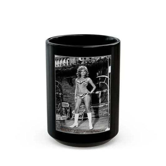Julie Ege #91 (Vintage Female Icon) Black Coffee Mug 15oz - Go Mug Yourself