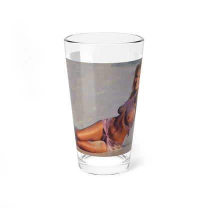 Julie Ege #94 - See through wet top (Vintage Female Icon) Pint Glass 16oz-16oz-Go Mug Yourself