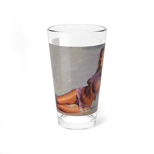 Julie Ege #94 - See through wet top (Vintage Female Icon) Pint Glass 16oz 16oz - Go Mug Yourself