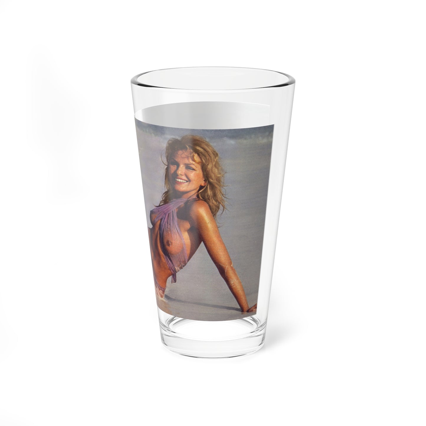 Julie Ege #94 - See through wet top (Vintage Female Icon) Pint Glass 16oz-Go Mug Yourself