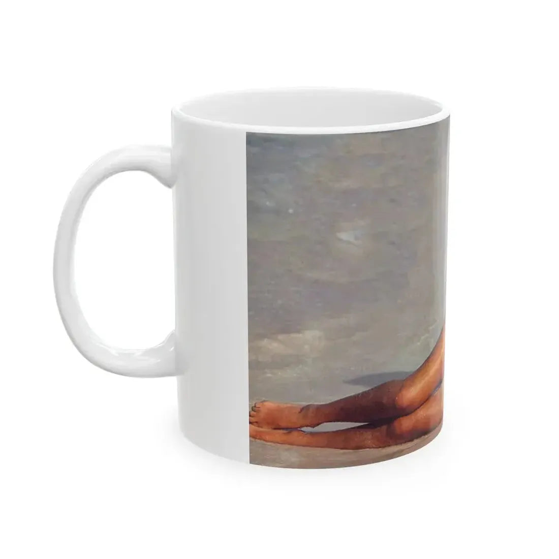 Julie Ege #94 - See through wet top (Vintage Female Icon) White Coffee Mug - Go Mug Yourself