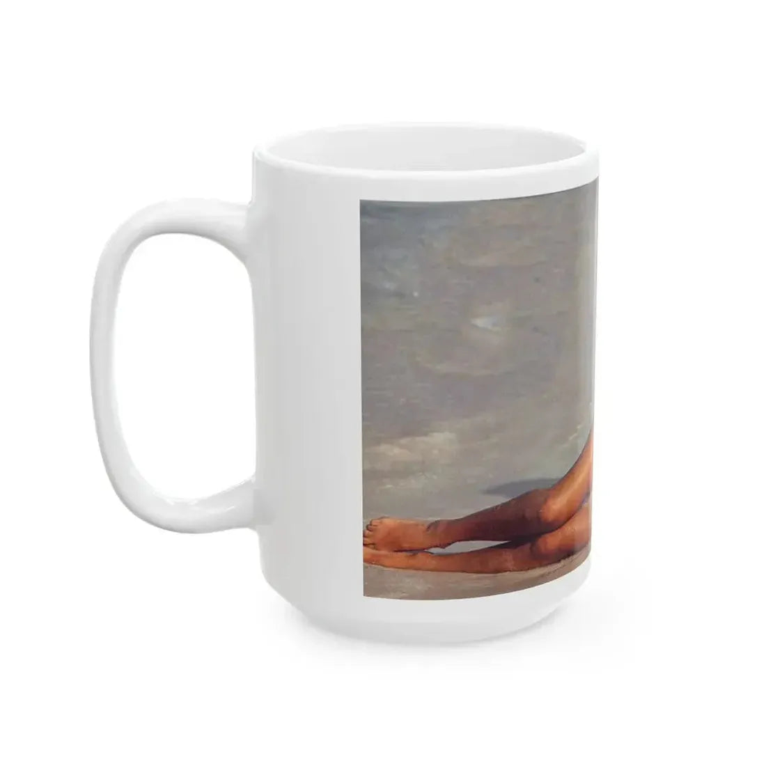 Julie Ege #94 - See through wet top (Vintage Female Icon) White Coffee Mug - Go Mug Yourself