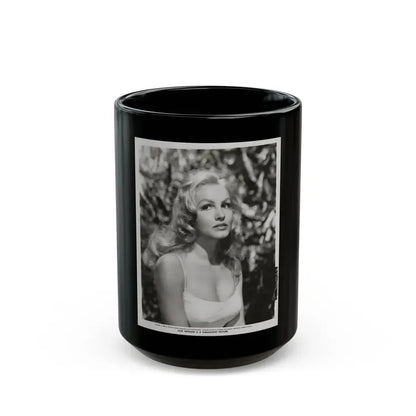 Julie Newmar #103 (Vintage Female Icon) Black Coffee Mug 15oz - Go Mug Yourself