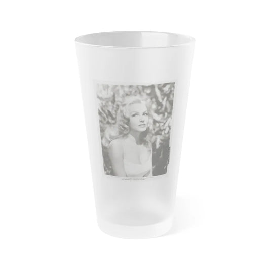 Julie Newmar #103 (Vintage Female Icon) Frosted Pint Glass 16oz-16oz-Frosted-Go Mug Yourself