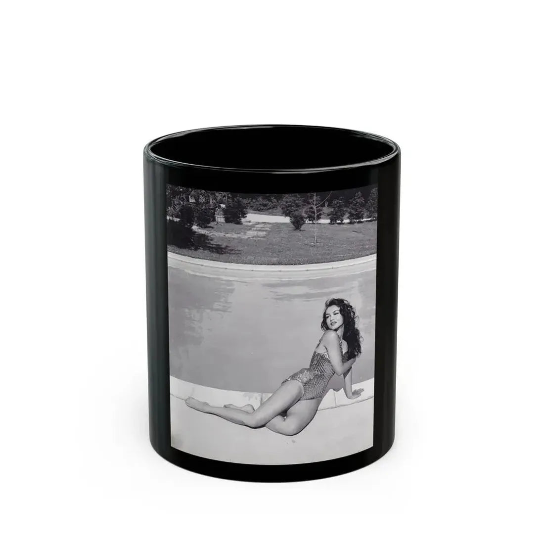 Julie Newmar #105 (Vintage Female Icon) Black Coffee Mug 11oz - Go Mug Yourself