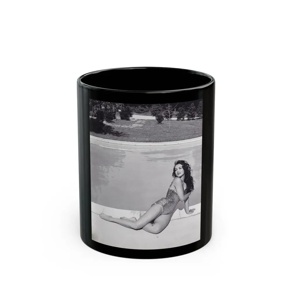 Julie Newmar #105 (Vintage Female Icon) Black Coffee Mug 11oz - Go Mug Yourself