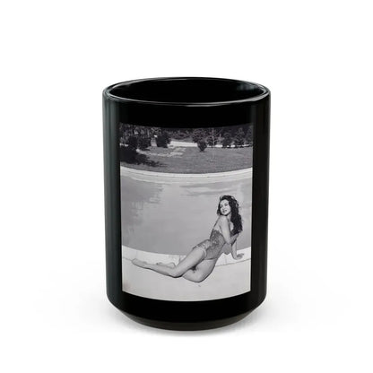 Julie Newmar #105 (Vintage Female Icon) Black Coffee Mug 15oz - Go Mug Yourself