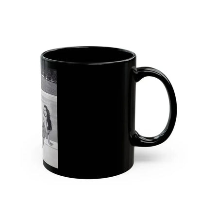 Julie Newmar #105 (Vintage Female Icon) Black Coffee Mug - Go Mug Yourself