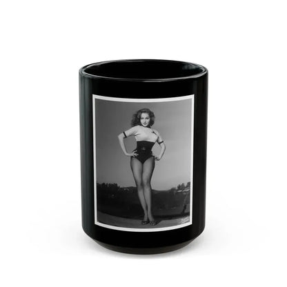 Julie Newmar #12 (Vintage Female Icon) Black Coffee Mug 15oz - Go Mug Yourself