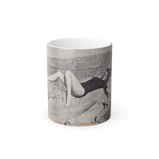 Julie Newmar #120 (Vintage Female Icon) Color Changing Coffee Mug 11oz - Go Mug Yourself