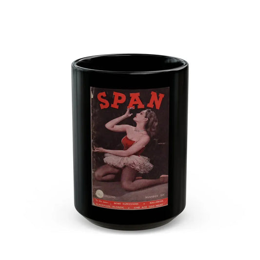 Julie Newmar #143 - Mag. Cover (Vintage Female Icon) Black Coffee Mug 15oz - Go Mug Yourself