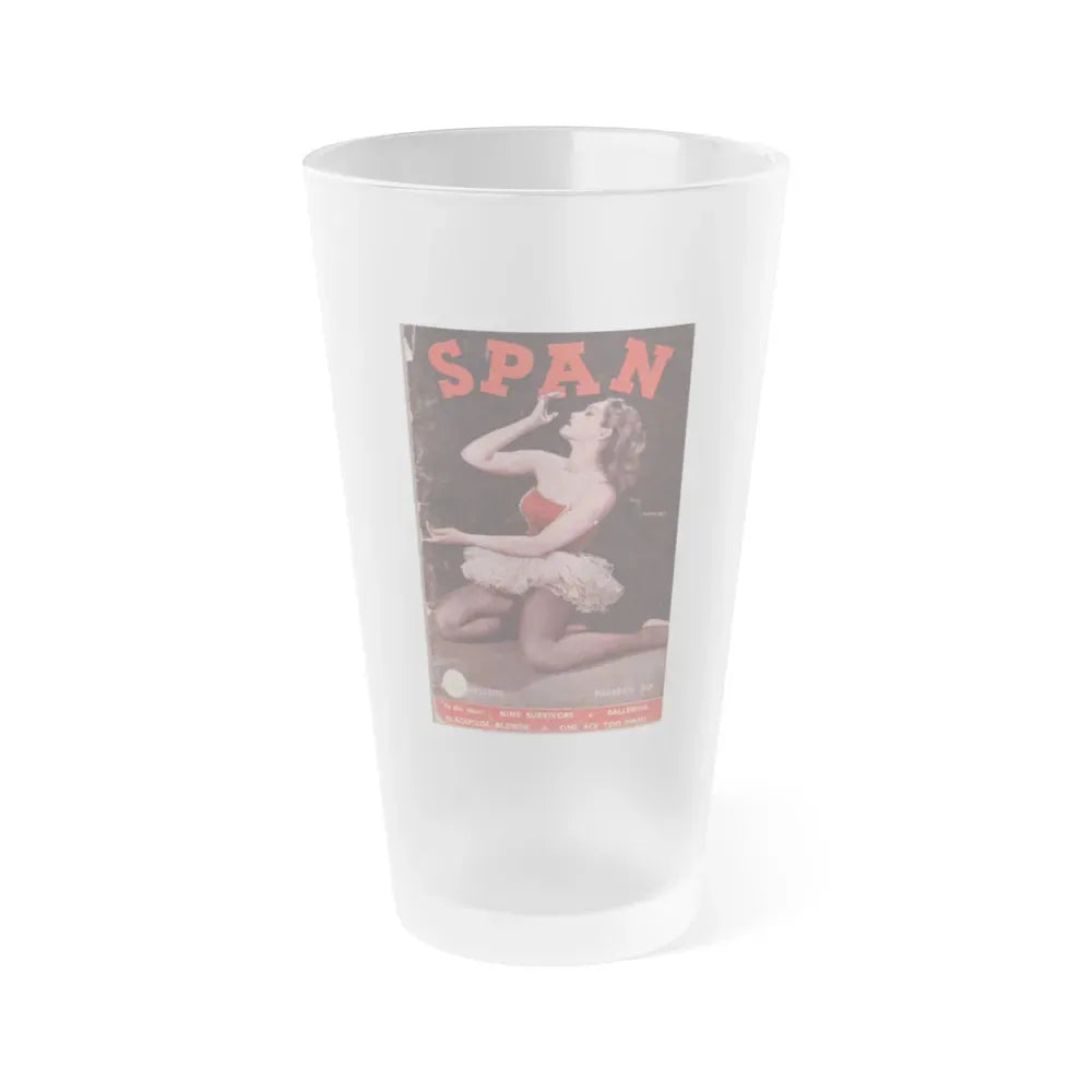 Julie Newmar #143 - Mag. Cover (Vintage Female Icon) Frosted Pint Glass 16oz 16oz Frosted - Go Mug Yourself