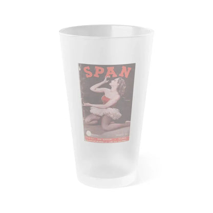 Julie Newmar #143 - Mag. Cover (Vintage Female Icon) Frosted Pint Glass 16oz 16oz Frosted - Go Mug Yourself