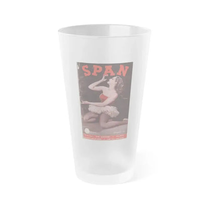 Julie Newmar #143 - Mag. Cover (Vintage Female Icon) Frosted Pint Glass 16oz 16oz Frosted - Go Mug Yourself