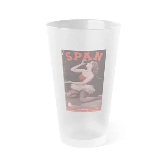 Julie Newmar #143 - Mag. Cover (Vintage Female Icon) Frosted Pint Glass 16oz 16oz Frosted - Go Mug Yourself