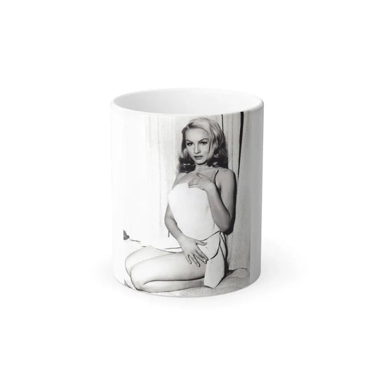 Julie Newmar #157 (Vintage Female Icon) Color Changing Coffee Mug 11oz - Go Mug Yourself