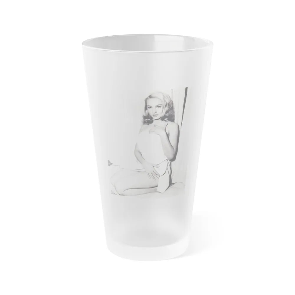 Julie Newmar #157 (Vintage Female Icon) Frosted Pint Glass 16oz-16oz-Frosted-Go Mug Yourself