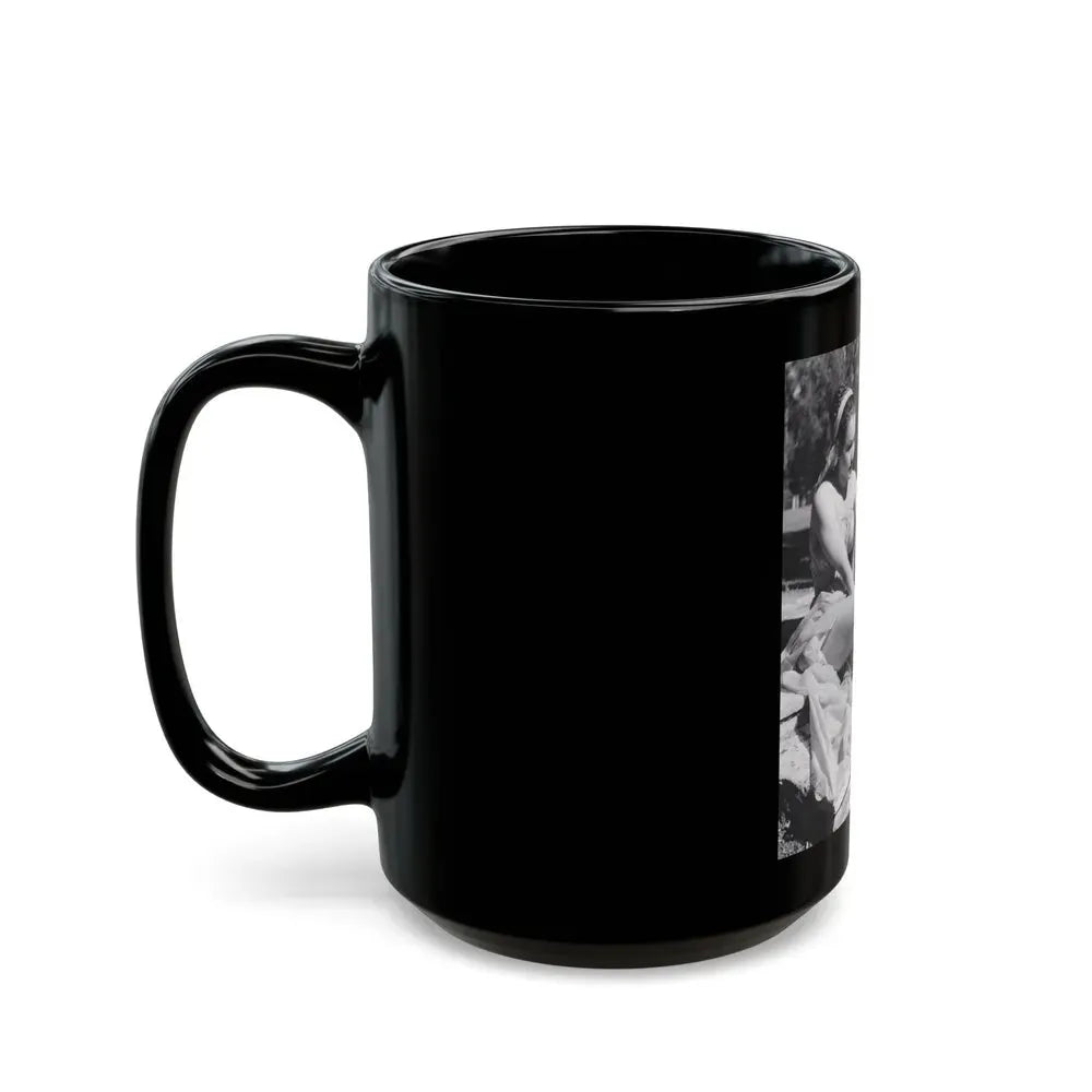 Julie Newmar #195 (Vintage Female Icon) Black Coffee Mug - Go Mug Yourself