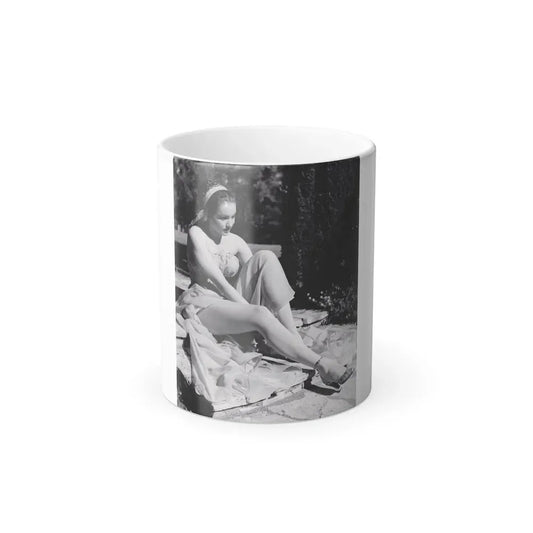 Julie Newmar #195 (Vintage Female Icon) Color Changing Coffee Mug 11oz - Go Mug Yourself
