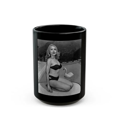 Julie Newmar #196 (Vintage Female Icon) Black Coffee Mug 15oz - Go Mug Yourself