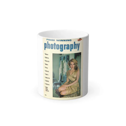 Julie Newmar #207 - Mag. Cover (Vintage Female Icon) Color Changing Coffee Mug 11oz - Go Mug Yourself
