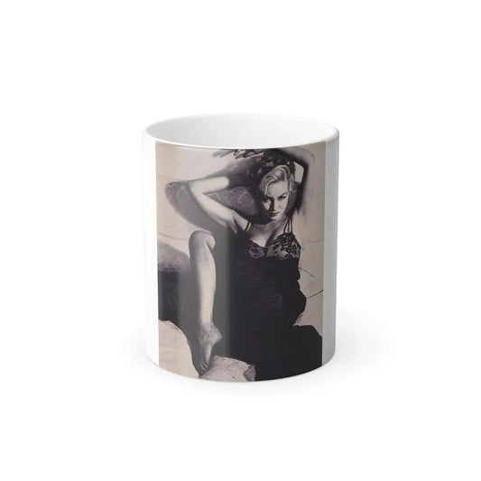 Julie Newmar #211 (Vintage Female Icon) Color Changing Coffee Mug 11oz - Go Mug Yourself