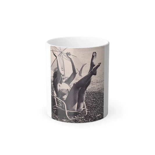 Julie Newmar #212 (Vintage Female Icon) Color Changing Coffee Mug 11oz - Go Mug Yourself