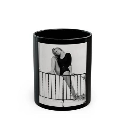 Julie Newmar #213 (Vintage Female Icon) Black Coffee Mug-11oz-Go Mug Yourself