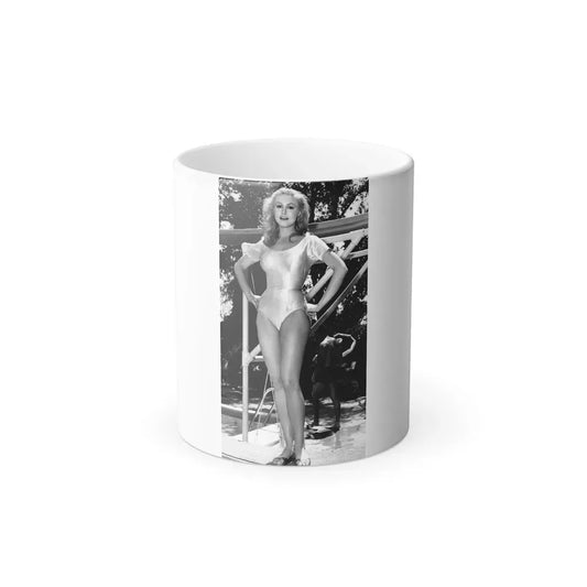 Julie Newmar #214 (Vintage Female Icon) Color Changing Coffee Mug 11oz - Go Mug Yourself