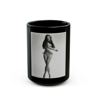 Julie Newmar #22 (Vintage Female Icon) Black Coffee Mug 15oz - Go Mug Yourself