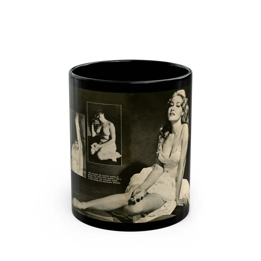 Julie Newmar #232 (Vintage Female Icon) Black Coffee Mug-11oz-Go Mug Yourself