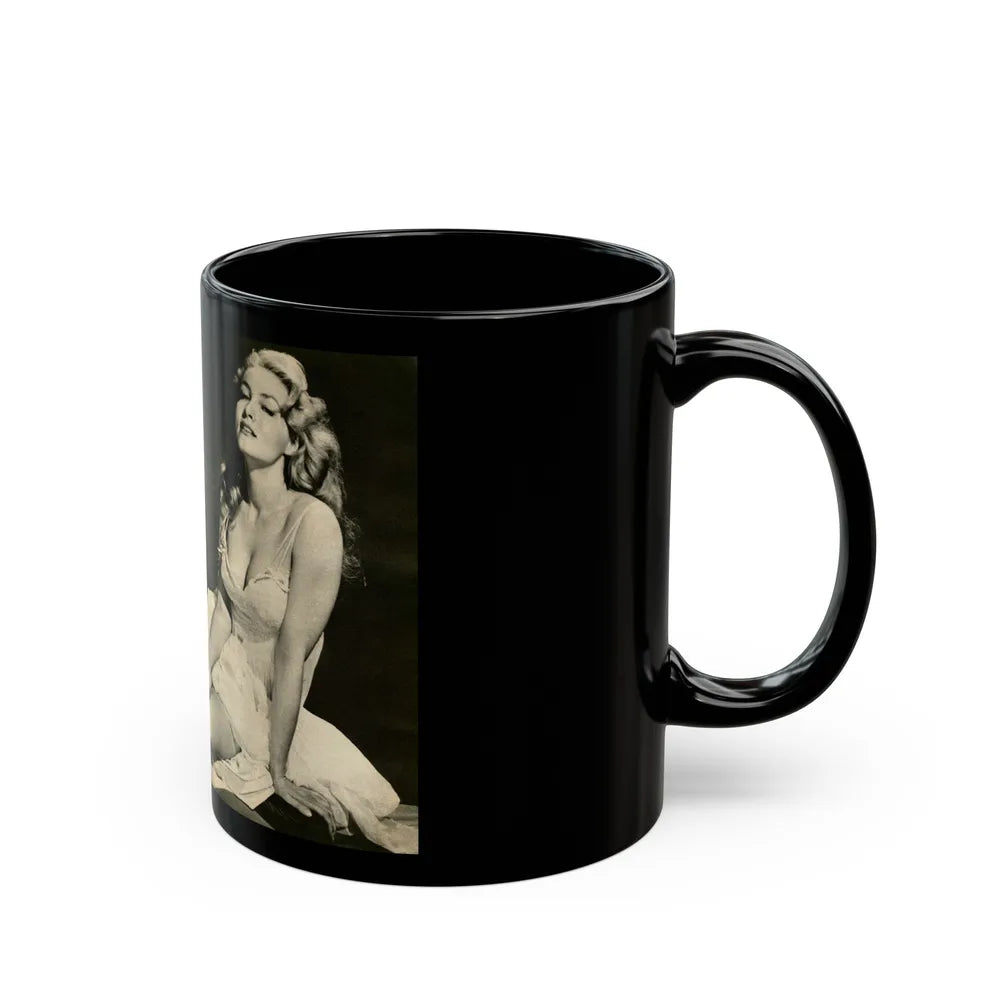 Julie Newmar #232 (Vintage Female Icon) Black Coffee Mug-Go Mug Yourself