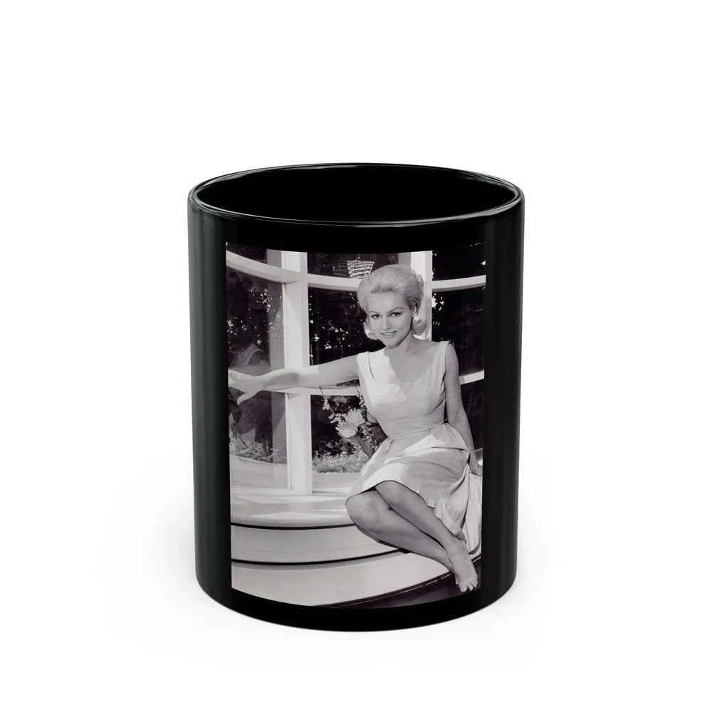 Julie Newmar #244 (Vintage Female Icon) Black Coffee Mug-11oz-Go Mug Yourself