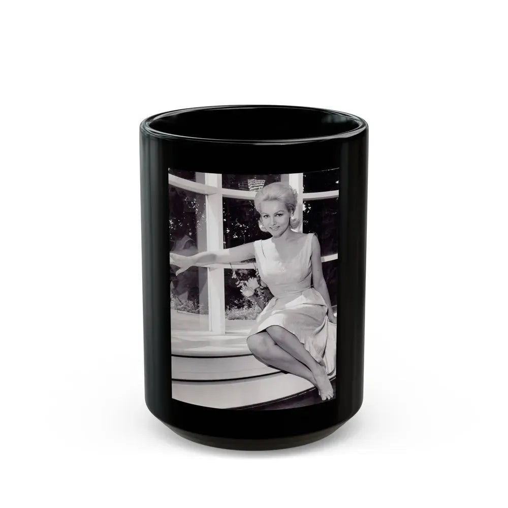 Julie Newmar #244 (Vintage Female Icon) Black Coffee Mug 15oz - Go Mug Yourself