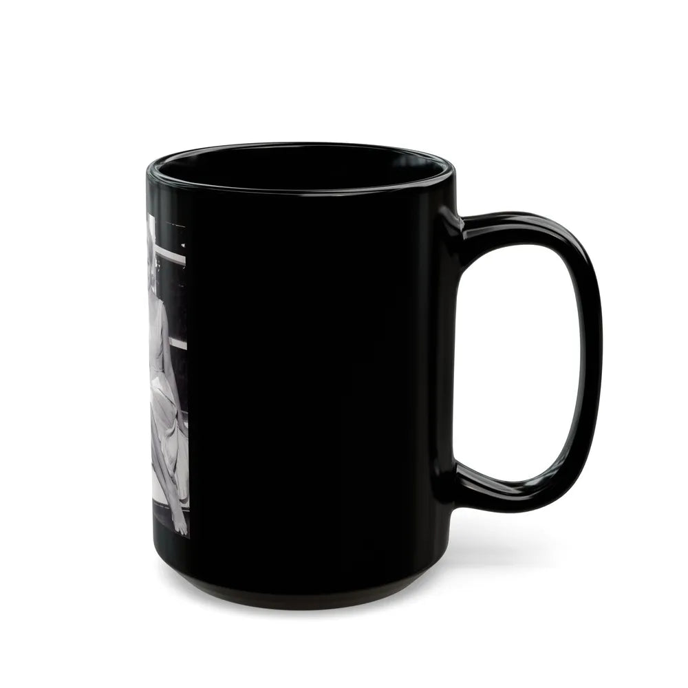 Julie Newmar #244 (Vintage Female Icon) Black Coffee Mug-Go Mug Yourself