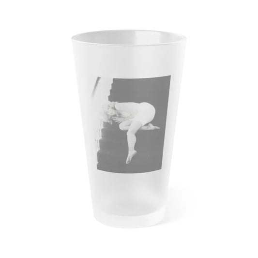 Julie Newmar #245 (Vintage Female Icon) Frosted Pint Glass 16oz-16oz-Frosted-Go Mug Yourself