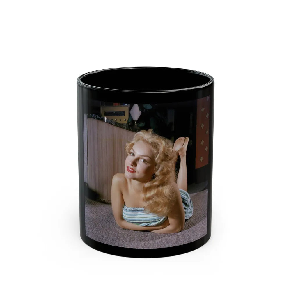 Julie Newmar #251 (Vintage Female Icon) Black Coffee Mug-11oz-Go Mug Yourself