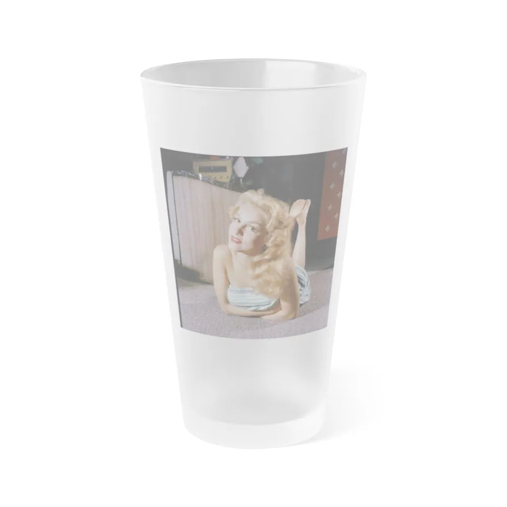 Julie Newmar #251 (Vintage Female Icon) Frosted Pint Glass 16oz-16oz-Frosted-Go Mug Yourself