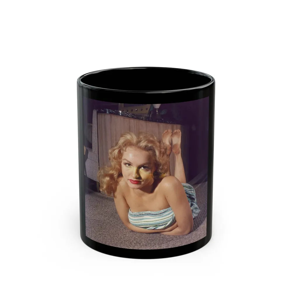 Julie Newmar #252 (Vintage Female Icon) Black Coffee Mug-11oz-Go Mug Yourself