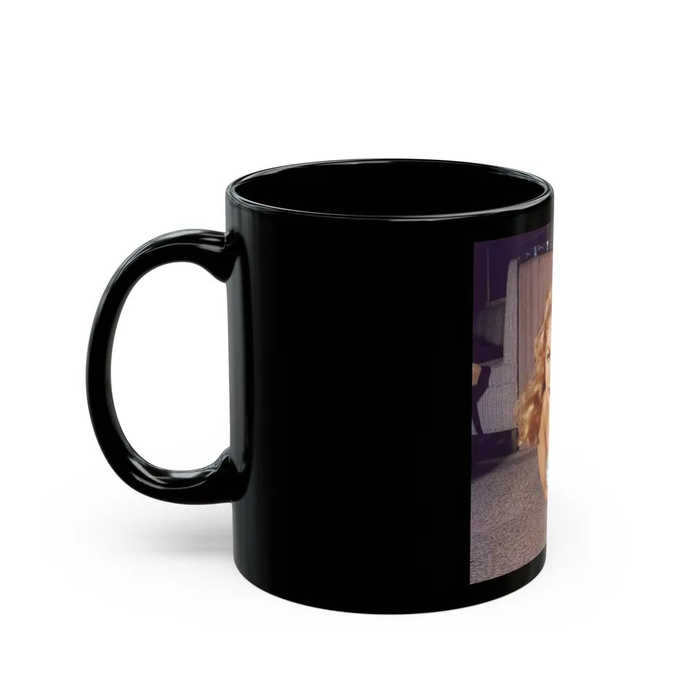 Julie Newmar #252 (Vintage Female Icon) Black Coffee Mug-Go Mug Yourself