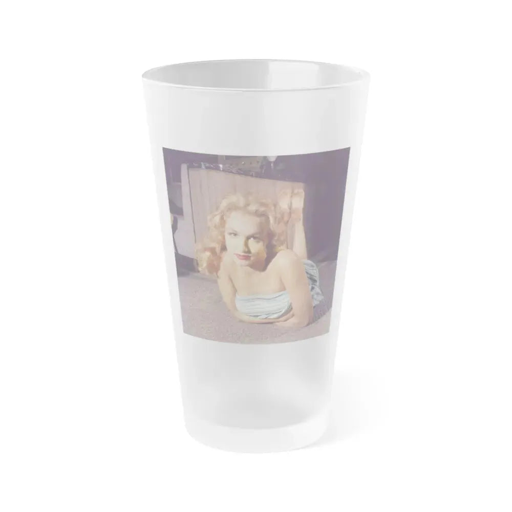 Julie Newmar #252 (Vintage Female Icon) Frosted Pint Glass 16oz 16oz Frosted - Go Mug Yourself