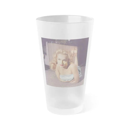 Julie Newmar #252 (Vintage Female Icon) Frosted Pint Glass 16oz 16oz Frosted - Go Mug Yourself