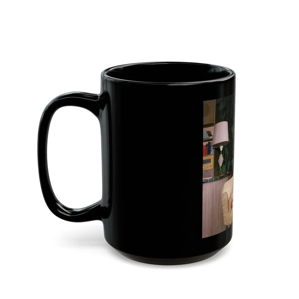 Julie Newmar #254 (Vintage Female Icon) Black Coffee Mug-Go Mug Yourself