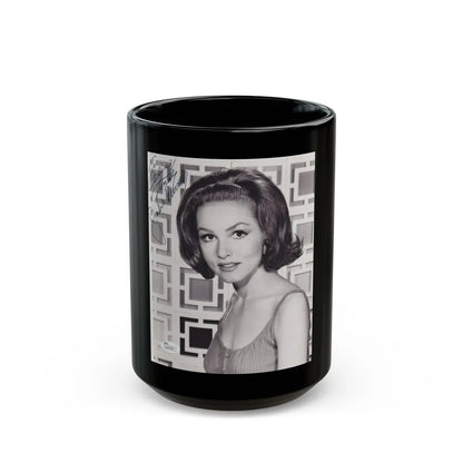 Julie Newmar #257 1 (Vintage Female Icon) Black Coffee Mug-15oz-Go Mug Yourself