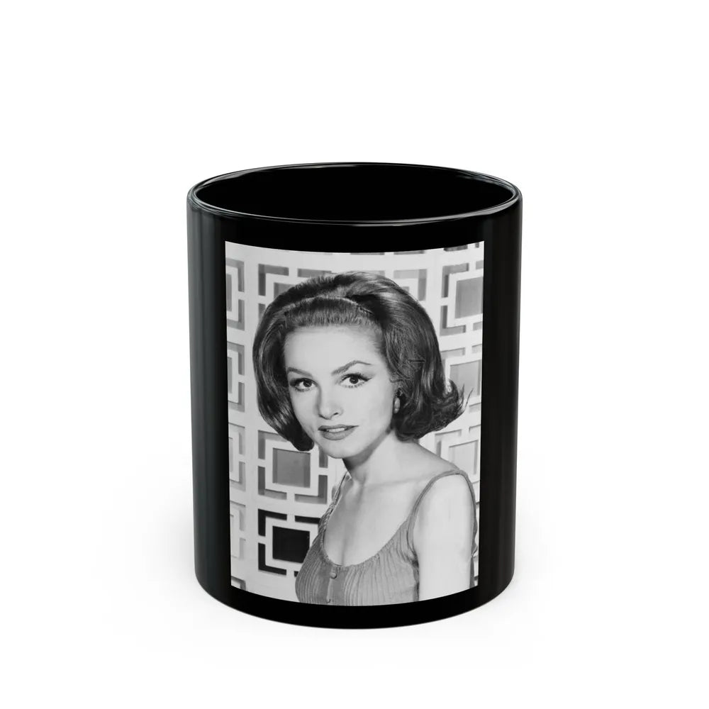 Julie Newmar #257 (Vintage Female Icon) Black Coffee Mug-11oz-Go Mug Yourself