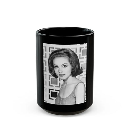 Julie Newmar #257 (Vintage Female Icon) Black Coffee Mug-15oz-Go Mug Yourself